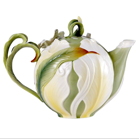 Pier 1 Imports - Ginger Lily floral teapot - Picture 2 of 11